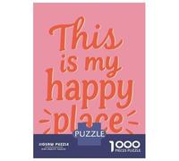Rompecabezas para Adultos De 1000 Piezas This Is My Happy Place Rompecabezas para Adultos Juguete Decoración De Pared Decoración del Hogar Regalos para Amigos Y Familiares 52x38cm/1000pcs