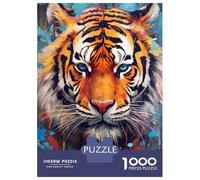 Rompecabezas para Adultos De 1000 Piezas Tiger Animals Rompecabezas Práctico Juego Regalo De Cumpleaños Cumpleaños Y Navidad 52x38cm/1000pcs