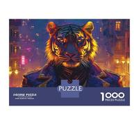 Rompecabezas para Adultos De 1000 Piezas Tiger Art Print Poster-1 Rompecabezas para Adolescentes Juego Práctico Desafío Difícil Juego Desafiante Regalos 70x50cm/1000pcs