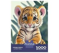 Rompecabezas para Adultos De 1000 Piezas Tiger Baby Cute Animal Rompecabezas para Adolescentes Juguetes Antiestrés Desafío Difícil Cumpleaños 70x50cm/1000pcs