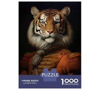 Rompecabezas para Adultos De 1000 Piezas Tiger King Animal Painting Rompecabezas para Adultos Juegos Familiares Pero Divertidos Y Humorísticos Cumpleaños 70x50cm/1000pcs