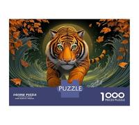 Rompecabezas para Adultos De 1000 Piezas Tiger Running in Water Rompecabezas para Adultos Juegos Familiares Pero Divertidos Y Humorísticos Cumpleaños 70x50cm/1000pcs