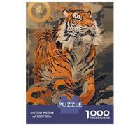 Rompecabezas para Adultos De 1000 Piezas Tiger Style Japanese Rompecabezas para Adultos Juguetes Antiestrés Decoración Actividades Divertidas En Casa 70x50cm/1000pcs