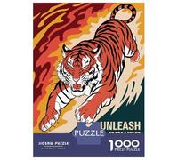 Rompecabezas para Adultos De 1000 Piezas Tiger Unleashed Power Rompecabezas para Adultos Juego De Ingenio para La Diversión Familiar Actividades Divertidas En Casa, 70x50cm/1000pcs