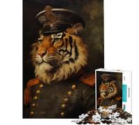 Rompecabezas para Adultos de 1000 Piezas Tigre de Guerra Difícil y desafiante Juegos educativos y relajantes para Mayores de 14 años (50x75cm)