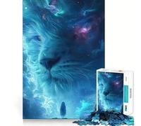 Rompecabezas para Adultos de 1000 Piezas Titán felino Celestial,Bordes Finos,Manualidades,Juego Divertido para concentrarse,Juego Relajante,Regalo de cumpleaños (38x26cm)