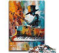 Rompecabezas para Adultos de 1000 Piezas, Tocando el Piano, Pintura al óleo, Juegos educativos, decoración del hogar, Juego Educativo para cumpleaños y Navidad, 26x38cm