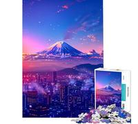 Rompecabezas para Adultos de 1000 Piezas Tokio al Atardecer Rompecabezas estético de 1000 Piezas para armar Un Juego desafiante y Divertido para Toda la Familia (38x52cm)