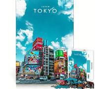Rompecabezas para Adultos de 1000 Piezas Tokio Capital de Japón Arte de Bordes precisos Juguete Creativo para desarrollar la Creatividad Juego para Pasar un rato Agradable Pieza de Arte navideña