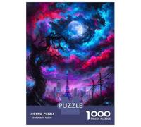 Rompecabezas para Adultos De 1000 Piezas Tokyo Tower Under A Cosmic Sky Rompecabezas para Adultos Juego Práctico Decoración De Pared Cumpleaños Y Navidad 52x38cm/1000pcs