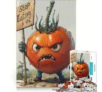 Rompecabezas para Adultos de 1000 Piezas Tomate en rebeldía Juegos Divertidos antiestrés con Piezas de Formas aleatorias Que encajan Perfectamente 38x26cm
