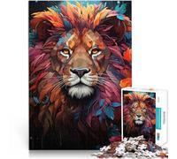 Rompecabezas para Adultos de 1000 Piezas Tonos Coloridos de Tigre Juego desafiante y Juego Familiar Lista de Deseos con Papá Noel 38x26cm