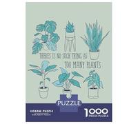 Rompecabezas para Adultos De 1000 Piezas Too Many Plants Rompecabezas para Adultos Juego De Ingenio Regalos para Mujeres 52x38cm/1000pcs