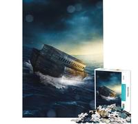 Rompecabezas para Adultos de 1000 Piezas Tormenta del Apocalipsis Juego de ingenio Que desafía la Inteligencia Juguetes adictivos Un Gran Regalo Una Obra de Arte (Tamaño 50x75cm)