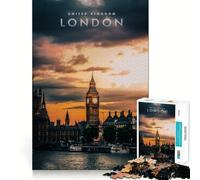 Rompecabezas para Adultos de 1000 Piezas,Torre del Big Ben,Corte Premium,Juguete Divertido para ejercitar la Mente,Juego Relajante,decoración de cumpleaños,Regalo (50x75cm)