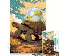 Rompecabezas para Adultos de 1000 Piezas Tortuga con Frasco, ecosistema, Juego de Ajuste preciso, Juguete Inteligente para el Cerebro, Tiempo Libre, Regalo de cumpleaños para la Mente (38x52cm)