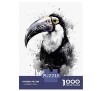 Rompecabezas para Adultos De 1000 Piezas Toucan Beauty Black Ink Rompecabezas para Adultos Juguetes Antiestrés Regalos para Mujeres Cumpleaños Y Navidad 38x26cm/1000pcs
