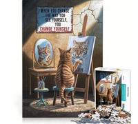 Rompecabezas para Adultos de 1000 Piezas Transfórmate, Juego práctico, Relajante Intelectual, Ideal para Decorar el Escritorio 50x75cm
