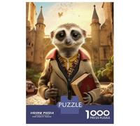 Rompecabezas para Adultos De 1000 Piezas Travel Guide Meerkat Rompecabezas para Adultos Juguetes Antiestrés Decoración Difícil Y Desafiante 52x38cm/1000pcs