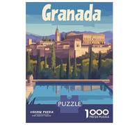 Rompecabezas para Adultos De 1000 Piezas Travel to Granada Rompecabezas para Adultos Juegos De Relajación Análisis Y Lógica Cumpleaños Y Navidad 70x50cm/1000pcs