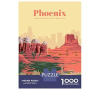 Rompecabezas para Adultos De 1000 Piezas Travel to Phoenix Rompecabezas para Adultos Juego De Ingenio Regalos para Mujeres Actividades Divertidas En Casa 38x26cm/1000pcs