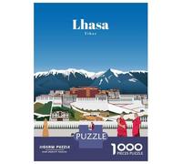 Rompecabezas para Adultos De 1000 Piezas Travel to Tibet Rompecabezas para Adultos Juego De Ingenio Regalos para Mujeres Actividades Divertidas En Casa 70x50cm/1000pcs