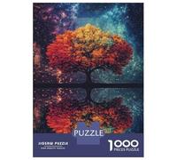 Rompecabezas para Adultos De 1000 Piezas Tree Reflection in Starry Sky Rompecabezas para Adultos Juguete Decoración De Pared Decoración del Hogar Regalos para Amigos Y Familiares 52x38cm/1000pcs