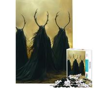 Rompecabezas para Adultos de 1000 Piezas Tres druidas errantes Juego Familiar desafiante Juguetes Gran Regalo para los Amantes de los Juegos de Nivel difícil (tamaño 50x75cm)