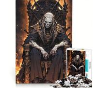 Rompecabezas para Adultos de 1000 Piezas: Trono de Hueso - Reinado del Rey de la Muerte Juego práctico, Actividades Divertidas para Hacer en casa, Regalo para Mujeres 50x75cm