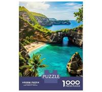 Rompecabezas para Adultos De 1000 Piezas Tropical Beach Paradise with Natural Arch Rompecabezas para Adultos Juego Práctico Montaje De Patrones Cumpleaños Y Navidad 70x50cm/1000pcs