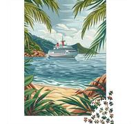 Rompecabezas para Adultos De 1000 Piezas Tropical Island Cruise-1 Rompecabezas para Adultos Juegos Familiares Pero Divertidos Y Humorísticos Cumpleaños 52x38cm/1000pcs
