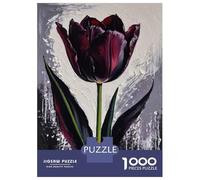Rompecabezas para Adultos De 1000 Piezas Tulip Queen of Night Painting Rompecabezas para Adultos Juego De Ingenio Regalo De Cumpleaños Desafío Educativo 70x50cm/1000pcs