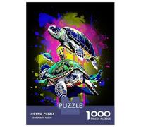 Rompecabezas para Adultos De 1000 Piezas Turtle Animals 1 Rompecabezas para Adultos Juegos Relajantes Decoración del Hogar Desafío Educativo 38x26cm/1000pcs