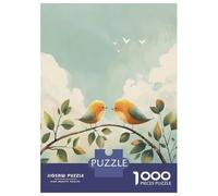 Rompecabezas para Adultos De 1000 Piezas Two Birds on A Branch Rompecabezas para Adultos Juegos Relajantes Alivia El Estrés Ayuda A Ejercitar El Cerebro 52x38cm/1000pcs