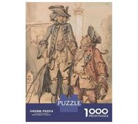 Rompecabezas para Adultos De 1000 Piezas Two Gentlemen in 18th Century Attire Rompecabezas para Adultos Juego Práctico Corte De Precisión 38x26cm/1000pcs