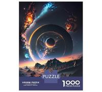 Rompecabezas para Adultos De 1000 Piezas UFO Alien Abduction Rompecabezas para Adultos Juegos De Relajación Regalo De Cumpleaños Regalos para Reducir El Estrés 38x26cm/1000pcs