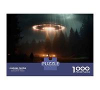 Rompecabezas para Adultos De 1000 Piezas UFO Sightings Alien Abduction Rompecabezas para Adolescentes Juguetes De Bricolaje Corte De Precisión Difícil Y Desafiante 70x50cm/1000pcs