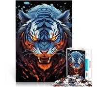 Rompecabezas para Adultos de 1000 Piezas Ultra Instinto Tigre Juegos Divertidos para la Familia Interacción Entre Padres e Hijos 52x38cm