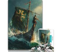 Rompecabezas para Adultos de 1000 Piezas, un Caballero de fantasía difícil, un desafío para aliviar el estrés con póster a Juego y Hoja de Trivia de 50x75cm