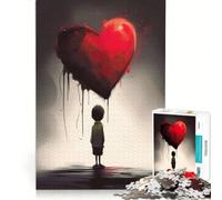 Rompecabezas para Adultos de 1000 Piezas: Un corazón Roto, Juego de ingenio, dificultad Alta, Toda la Familia 38x52cm
