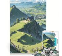 Rompecabezas para Adultos de 1000 Piezas Un Largo Camino al Pueblo, Juego Educativo, Actividades Divertidas para Hacer en casa, Ideal para cumpleaños y Navidad 38x52cm