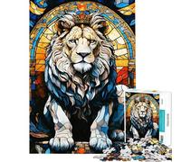 Rompecabezas para Adultos de 1000 Piezas Un león Rey Rompecabezas para Adultos Juegos relajantes para aliviar el estrés Regalo para Toda la Familia (tamaño 38x52cm)