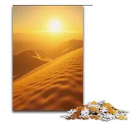 Rompecabezas para Adultos de 1000 Piezas: Un Rayo de Sol tiñó Las Dunas de Arena de Color Miel. Juegos de Rompecabezas Juguetes Regalo Ideal para decoración de Escritorio. 1000 Piezas (38 x 26 cm).