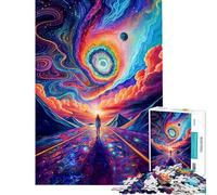 Rompecabezas para Adultos de 1000 Piezas Un Viaje a través del Cosmos Rompecabezas para Adultos Juguete Decorativo para Pared cumpleaños y Navidad (tamaño 50x75cm)