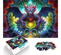 Rompecabezas para Adultos de 1000 Piezas Una búsqueda de Dragones para el Juguete de desafío de Juego Educativo Buen Regalo 38x26cm