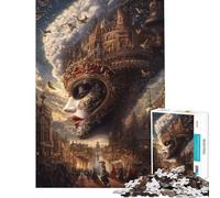 Rompecabezas para Adultos de 1000 Piezas Una Mascarada más allá de la Realidad Un Juguete para ejercitar la Mente Bordes Lisos y sin Rebabas Regalo Creativo para la decoración del hogar (50x75cm)