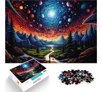Rompecabezas para Adultos de 1000 Piezas Una Noche Estrellada desconocida Juegos Divertidos Juego Educativo para cumpleaños y Navidad. 38x26cm