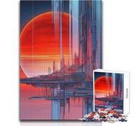 Rompecabezas para Adultos de 1000 Piezas: Una Odisea del Espacio, Una Nueva Estación Espacial Juego práctico, Aprendizaje y Regalo Educativo para cumpleaños Tamaño 50x75cm