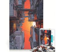Rompecabezas para Adultos de 1000 Piezas: Una odisea Espacial Dentro de la Ciudad Juguetes para armar, desafiantes de completar, Colección de Artistas, Bellas Artes 38x52cm