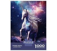 Rompecabezas para Adultos De 1000 Piezas Unicorn in Space Rompecabezas para Adultos Juego Práctico Análisis Y Lógica Gran Regalo para Los Amantes De Los Juegos 52x38cm/1000pcs